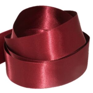 DFS Claret (15mm) Satin Ribbon