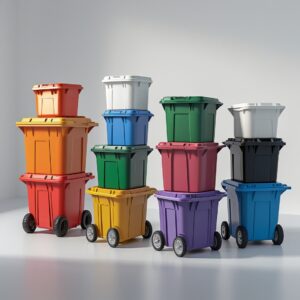 Indigo 1100 liter wheelie bin