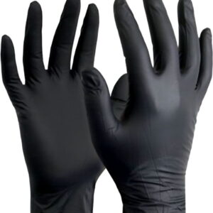 Black Nitrile Gloves golden hands examination nitrile gloves