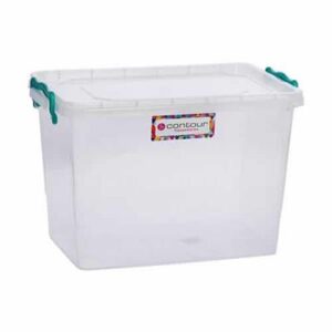 13 Litre Storage Box Clear Clip and Lock