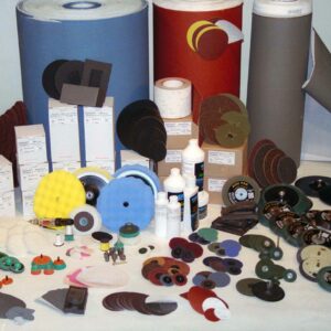 Abrasives- Klingspor Abrasive Discs, 40Grit, 150mmØ, PS33CK, GLS1-8 Holes (each of 5)