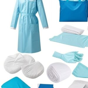 green cotton Surgical gown