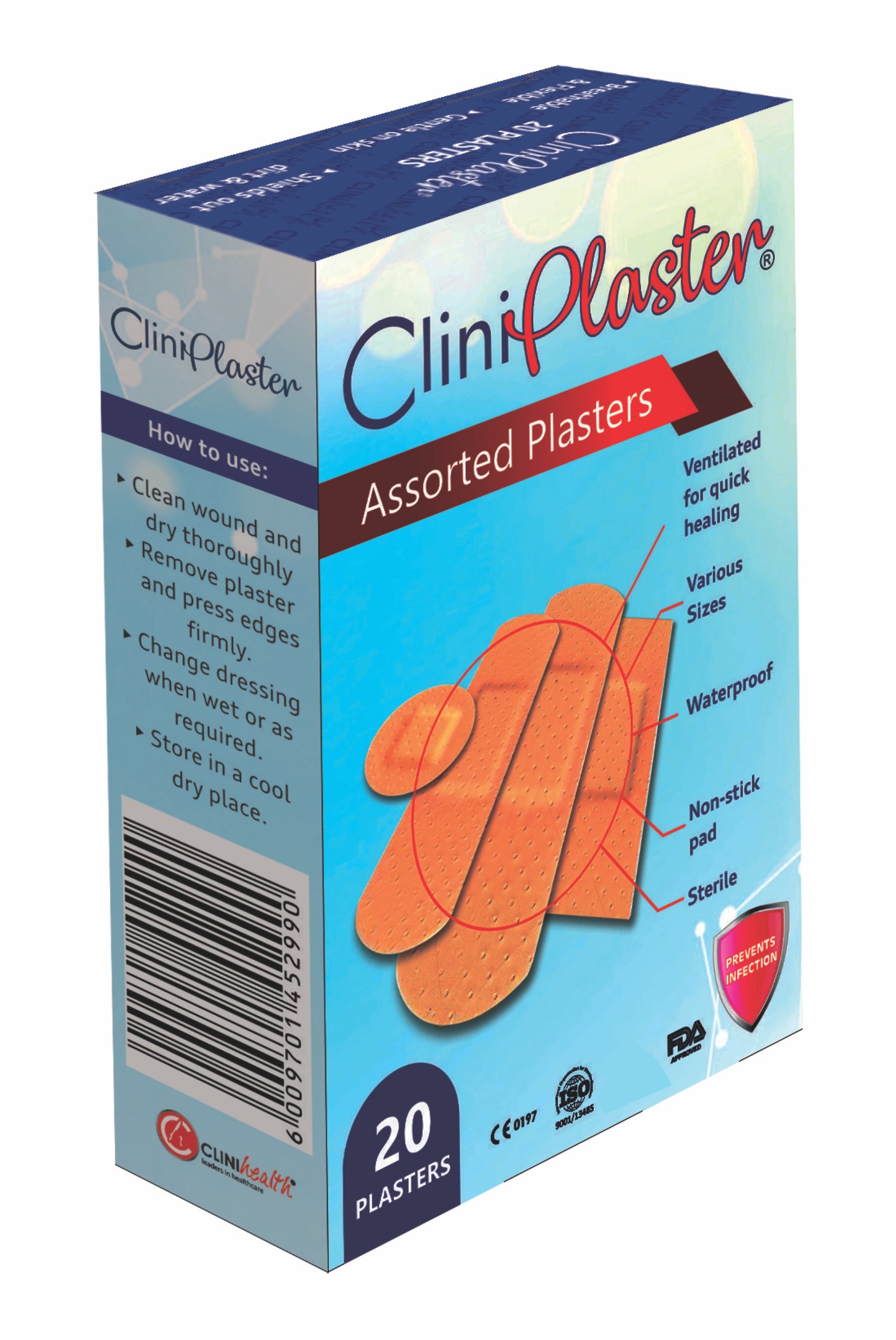 Plasters Assorted 20s