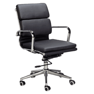 Padded Eames Executive Medium Back Chair