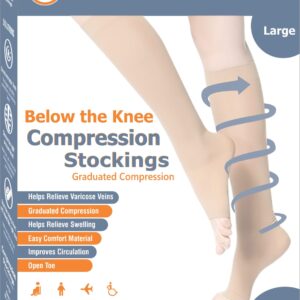 Compression Stockings Below the Knee Class 2 Orange – Medium