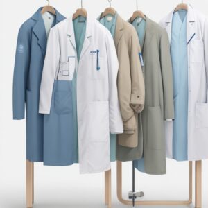 personalized white coat