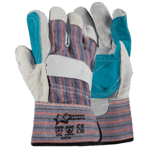 Candy Stripe Leather Durable Rigger Glove