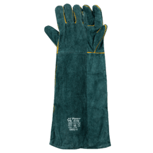 Leather Premium Green Lined Glove
