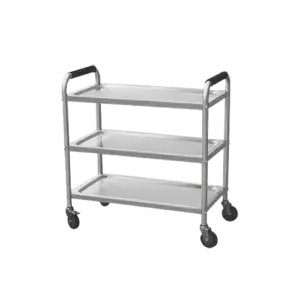 3 Tier Tea/food Trolley Tr 632oe 63b/ss