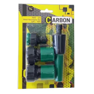 4 Piece Hose Accessory Set 3/4 inch