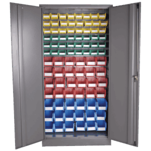 Louvre Panel & Linbin ® Storage Bin Cabinet Kit 1