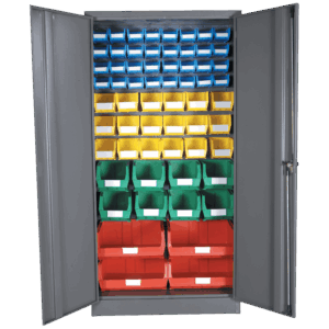 Louvre Panel & Linbin ® Storage Bin Cabinet Kit 2