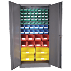 Louvre Panel & Linbin ® Storage Bin Cabinet Kit 3