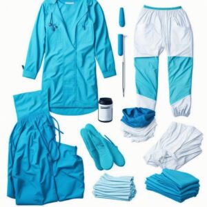 black Surgical gown