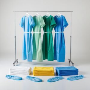disposable sterile surgical/folio non reinforced gown – 1 unit (50gsm)