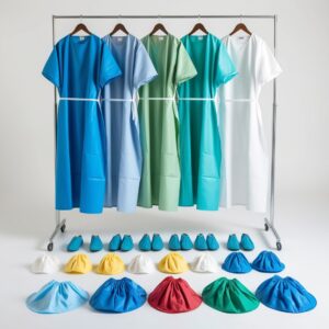 Reusable theatre Gowns green X large