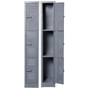 Solid Steel Locker Three Tier