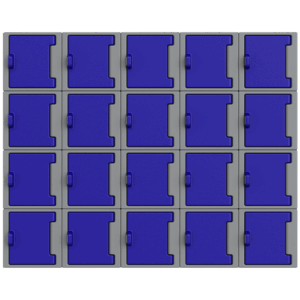 Mini Plastic Locker – Wall Mounting Materials Only