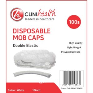 Mob Cap White Double Stitched 100s –