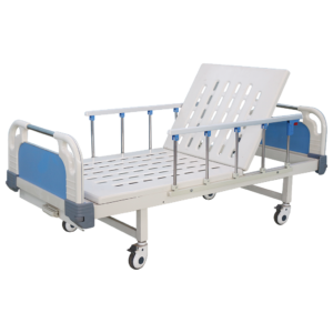 One Crank ABS Hospital Bed with 4 Section Mattress