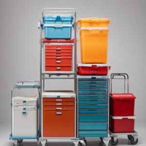 Medicine trolley D-34 with 3 shelves 40x60x90cm