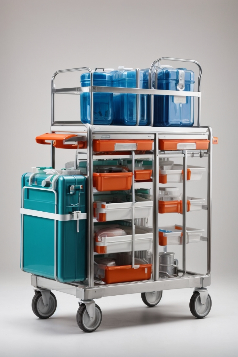 medical trolley drawers