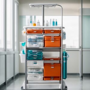 Emergency trolley imported 5 drawers f-5-1-11