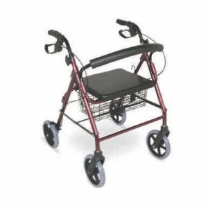 Rollator 4 Wheel with 8? Wheels Solid Castor Aluminium Lite