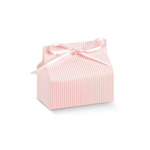 Favour Box – Pink Stripe 70 x 40 x 30mm