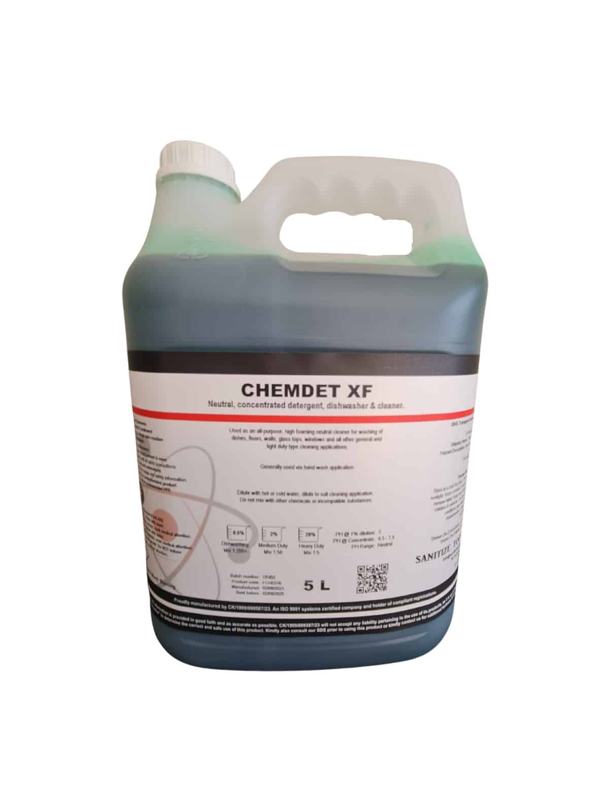 Chemdet XF Dish Washing Liquid 5L