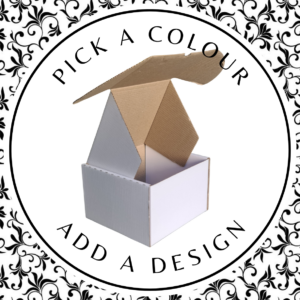 Design Shipper Box (Tall Square) – White Kraft