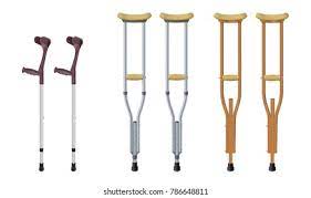 Crutches wooden adult medium