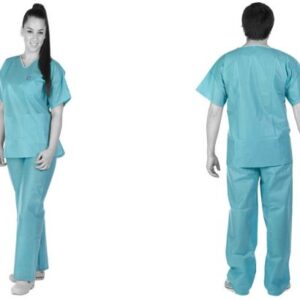 disposable scrubs top green xxx large
