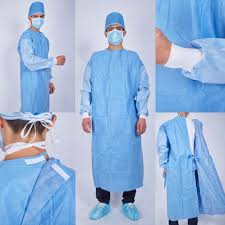 Disposable STERILE REINFORCED Surgical gown – 1 unit (50gsm)