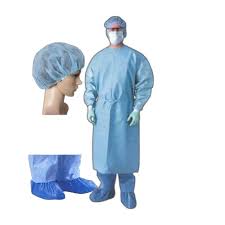 Disposable STERILE REINFORCED Surgical gown – 1 unit (50gsm)