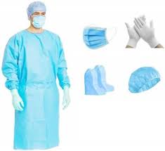 Disposable/folio NON REINFORCED gown – 1 unit (50gsm) Standard