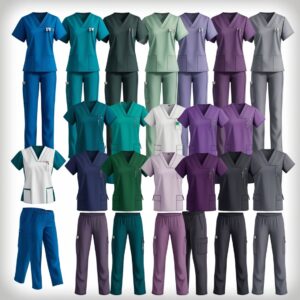 yellow nursing scrubs
