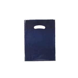 Navy Plastic Carrier Bags (300+40x240mm)(1000 Units)