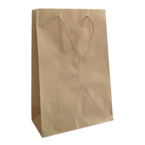 A3 Brown Kraft 120GSM paper carrier bag with cord handle