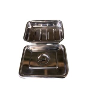 stainless steel tray with lid 30×20