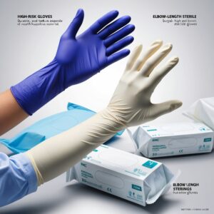 disposable surgical rubber gloves