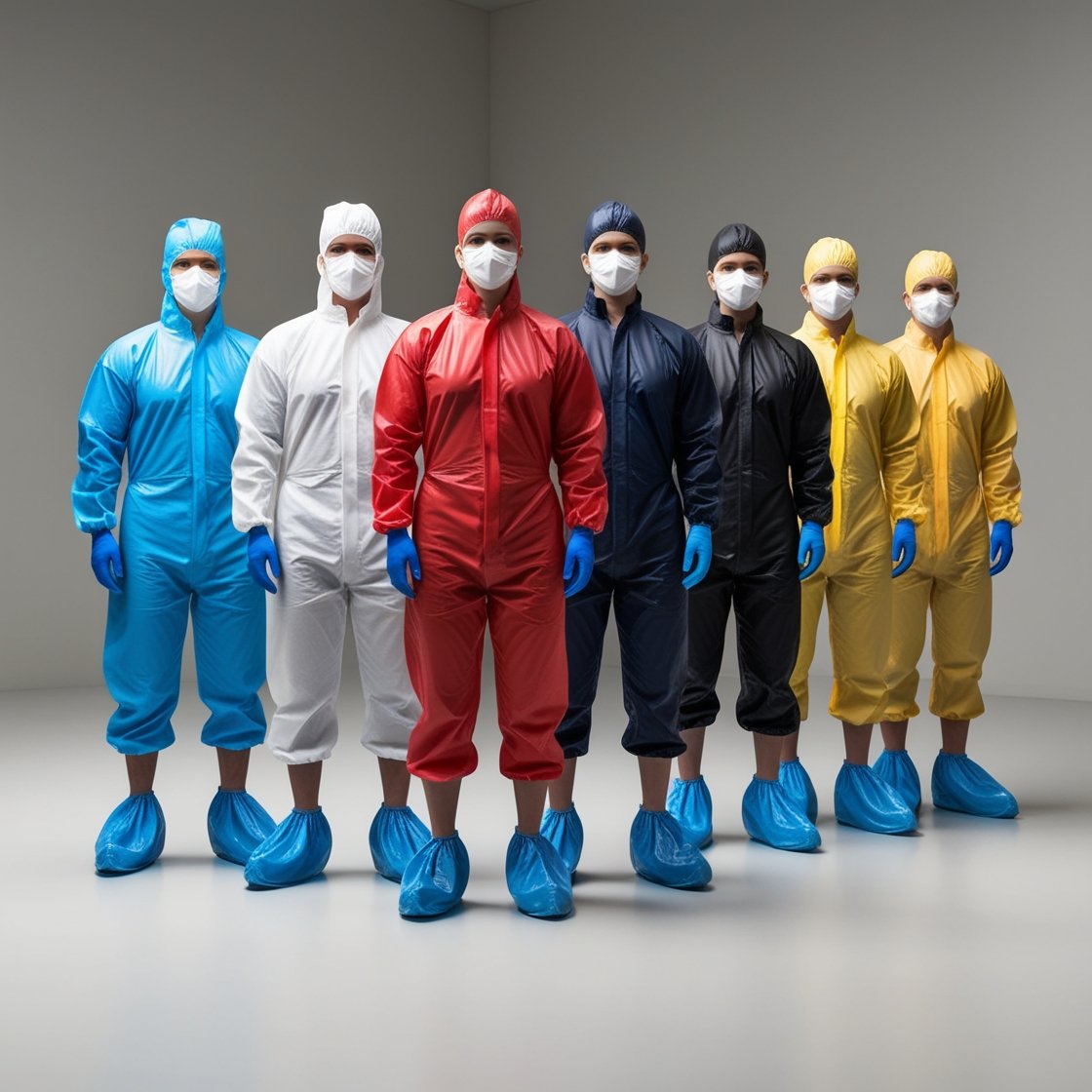 LLG Disposable Protective Sleeves 40µm, PE, Blue, Pack of 100