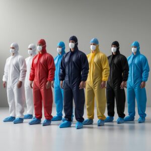 Reusable coveralls white medium