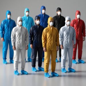 Blue Reusable coveralls