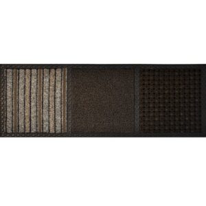 Disinfectant Mat – COBAcare Trio Zone – 99.5 x 39.5 x 1.5 cm – Brown, Brown and Beige – CDM006