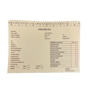 Employee Document Files – 240gsm – A4 – Pack of 200 – FILEMP002