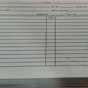Medical Record Cards – 500s