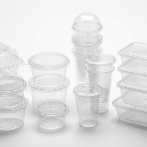 Jars. Plastic And Glass.