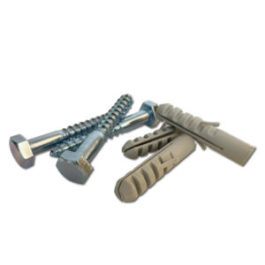 Ifasten Coach Screw M10X75Mm & Wall Plug Grey 5 Pp