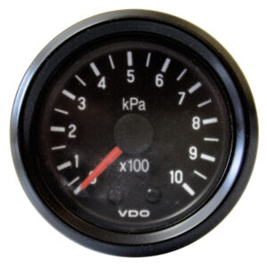 Vdo Pressure Gauge. 0 – 7 Bar. 52 Mm. Mech. Excl. Globe + Pipe